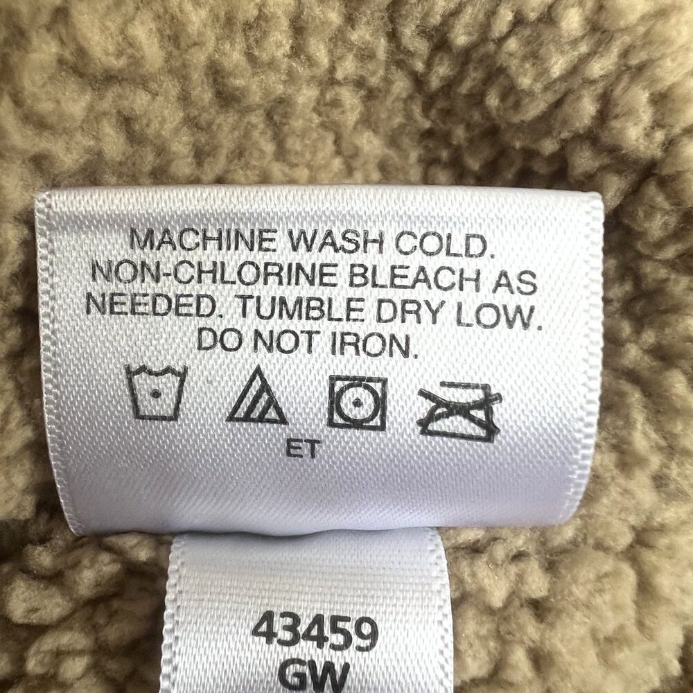 Hanna Andersson Boys Faux Shearling Lined Hoodie, Forest Green, Size 6-7 - Picture 6 of 6